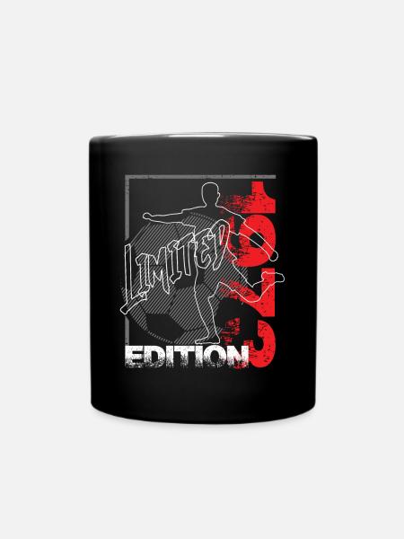Limited Edition 1973 Limited Edition Fußball - Tasse einfarbig - Schwarz