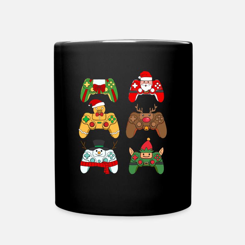 Christmas Gaming Controller - Tasse einfarbig - Schwarz