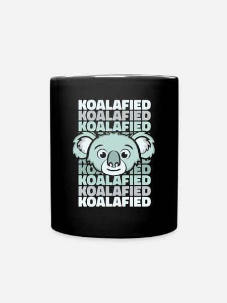 Koalabär Eukalyptus Phascolarctos - Tasse einfarbig - Schwarz