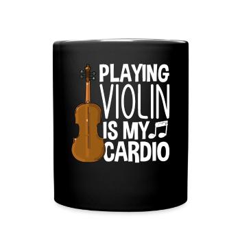 Violin Violin Violinist Violin Player - Full Colour Mug - black - Front
