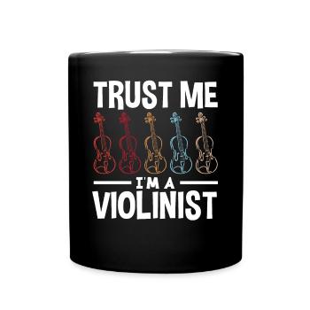 Violon Violon Violoniste Joueur de violon - Mug uni - noir - Devant