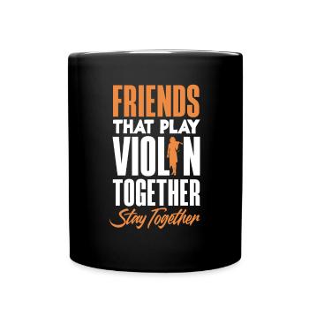 Violon Violon Violoniste Joueur de violon - Mug uni - noir - Devant