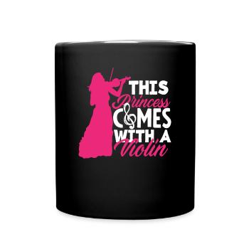 Violin Violin Violinist Violin Player - Full Colour Mug - black - Front