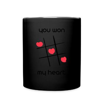 Saint-Valentin Couple Romance Personne préférée - Mug uni - noir - Devant