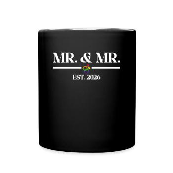 M. et M. Est. 2026 Mariage Mariage Gay - Mug uni - noir - Devant