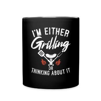 Grillades Barbecue Grillades - Mug uni - noir - Devant