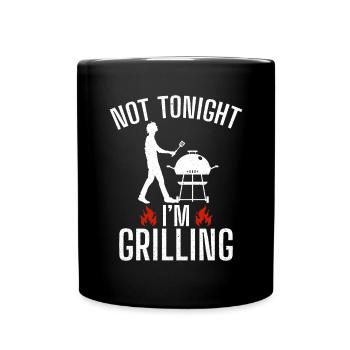 Grillades Barbecue Grillades - Mug uni - noir - Devant