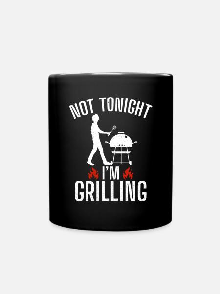 Grill Barbecue Grilling - Tasse einfarbig - Schwarz