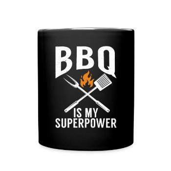 Grill Barbecue Grilling - Tasse einfarbig - Schwarz - Vorne