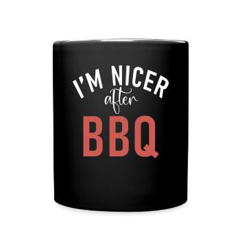 Grill Barbecue Grilling - Tasse einfarbig - Schwarz - Vorne