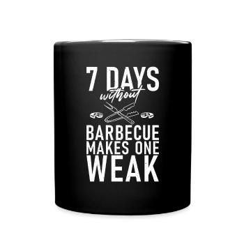Grill Barbecue Grilling - Tasse einfarbig - Schwarz - Vorne