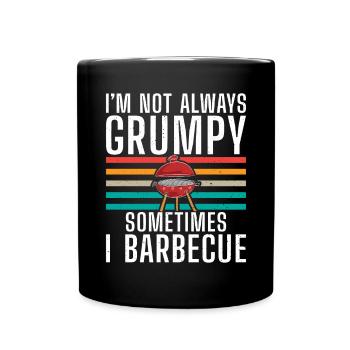 Grill Barbecue Grilling - Tasse einfarbig - Schwarz - Vorne