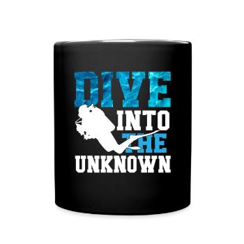 Diving Diver Ocean Lovers - Full Colour Mug - black - Front