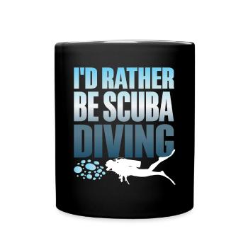 Diving Diver Ocean Lovers - Full Colour Mug - black - Front