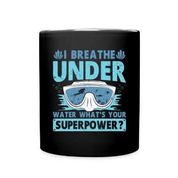 Diving Diver Ocean Lovers - Full Colour Mug - black - Front