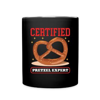 Bretzel Bretzel amoureux Bretzels cadeau - Mug uni - noir - Devant