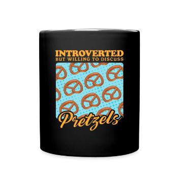 Bretzel Bretzels amant cadeau - Mug uni - noir - Devant