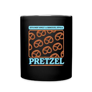 Bretzel drôle bretzels cadeau d’amant de bretzel - Mug uni - noir - Devant