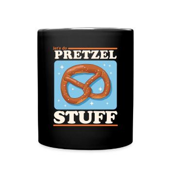 Bretzel drôle bretzels cadeau - Mug uni - noir - Devant