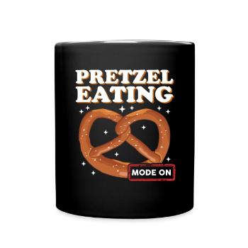 Bretzel drôle bretzels cadeau d’amant de bretzel - Mug uni - noir - Devant
