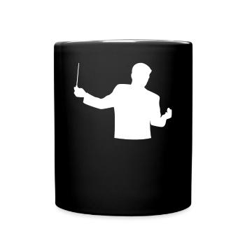 L’éloquence du chef d’orchestre - Cadeau pour les maestros - Mug uni - noir - Devant