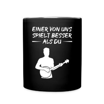 Banjo Challenge - Better Than You Gift - Full Colour Mug - black - Front