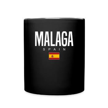 Malaga, Espagne - Mug uni - noir - Devant