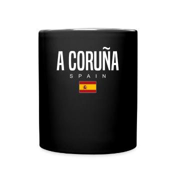 A Coruña, Spain - Full Colour Mug - black - Front