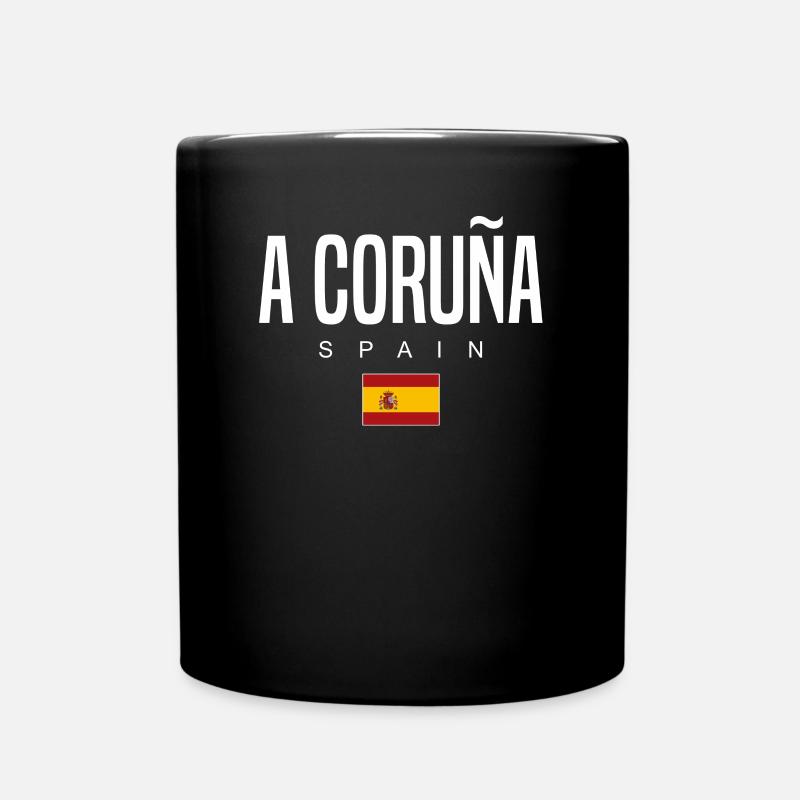 A Coruña, Spain - Full Colour Mug - black