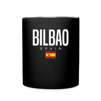 Bilbao Spain - Full Colour Mug - black - Front