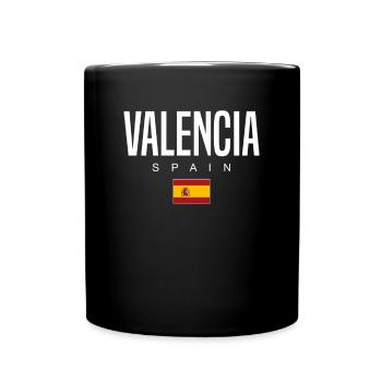 Valencia, Spain - Full Colour Mug - black - Front