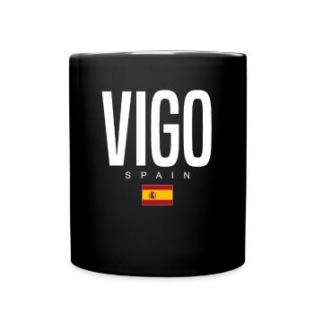 Vigo Spanien - Tasse einfarbig - Schwarz - Vorne