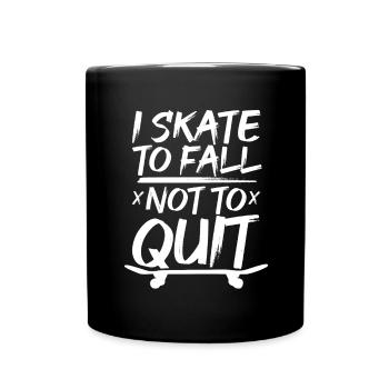 Skater Motivation - Tasse einfarbig - Schwarz - Vorne