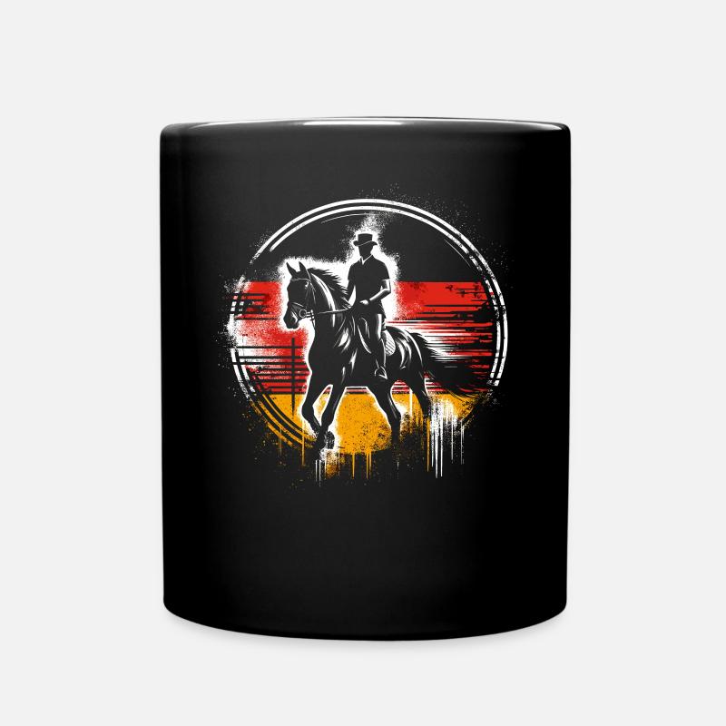 Deutschland-reitwettbewerbstrainer - Tasse einfarbig - Schwarz