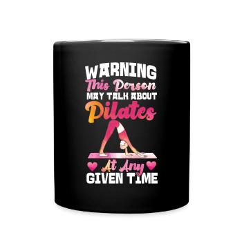 Avertissement de l’instructeur de Pilates - Mug uni - noir - Devant