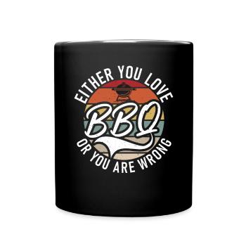 Grillades Barbecue Grillades - Mug uni - noir - Devant