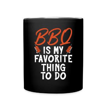 Grillades Barbecue Grillades - Mug uni - noir - Devant