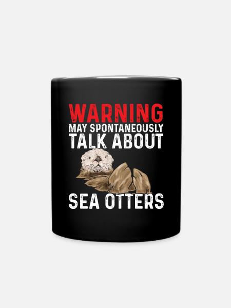 Seeotter - Tasse einfarbig - Schwarz