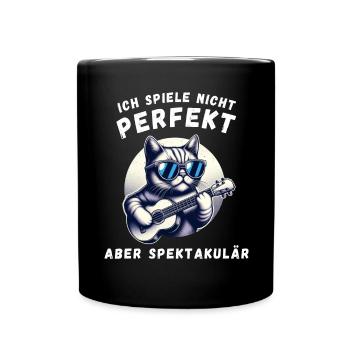 I don't play perfectly – spectacularly - Full Colour Mug - black - Front
