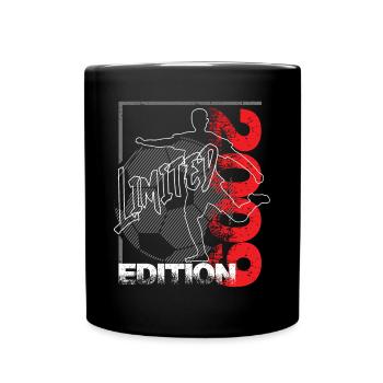 Limited Edition 2009 Limited Edition Fußball - Tasse einfarbig - Schwarz - Vorne