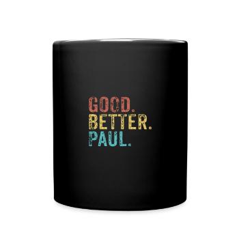 Cool guys are called paul - Tasse einfarbig - Schwarz - Vorne