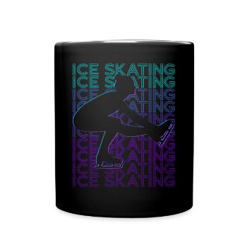 Patinage sur glace Patineur sur glace Patineur artistique - Mug uni - noir - Devant