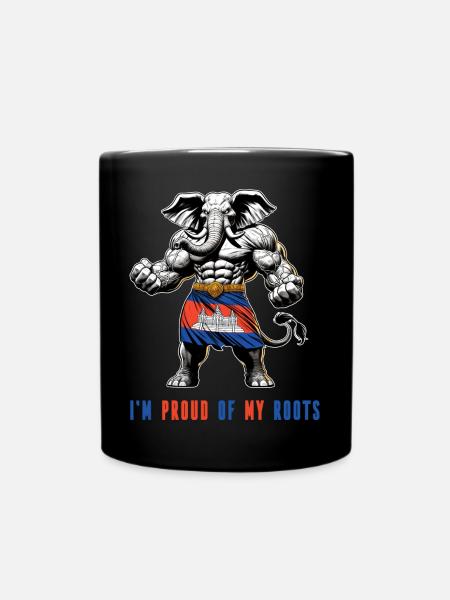 Je suis fier de mes itinéraires au Cambodge - Mug uni - noir