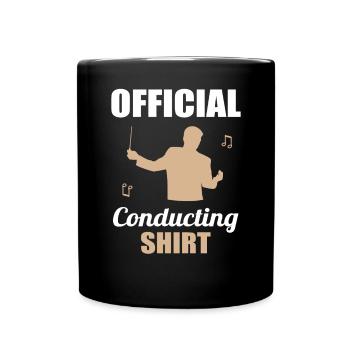 Chemise de direction officielle - cadeau pour les maestros - Mug uni - noir - Devant