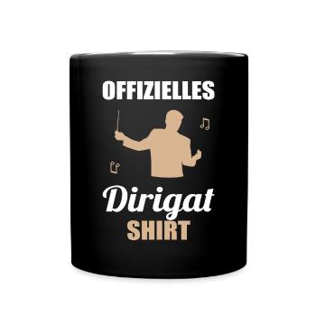 Official Conducting Shirt - Gift for Maestros - Full Colour Mug - black - Front
