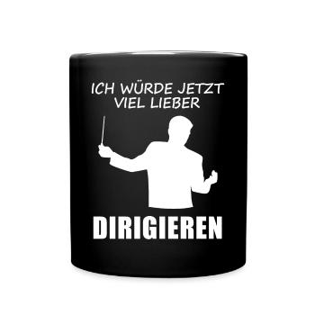 I'd Much Rather Conduct Now - Gift - Full Colour Mug - black - Front