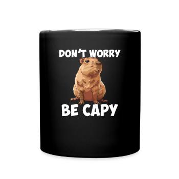Capybara be capy - Full Colour Mug - black - Front