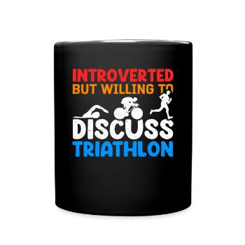 Triathlon Triathletes Triathlete Athlete Gift - Full Colour Mug - black - Front