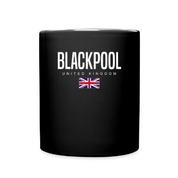 Blackpool Vereinigtes Königreich - Tasse einfarbig - Schwarz - Vorne