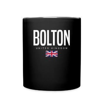 Bolton Vereinigtes Königreich - Tasse einfarbig - Schwarz - Vorne